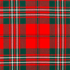 13oz Mediumweight Tartan Fabric   Scott Red modern