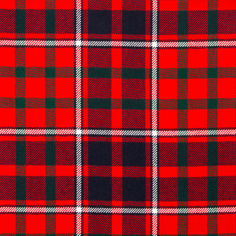 10oz Lightweight Tartan Fabric   Cameron of Lochiel Red modern