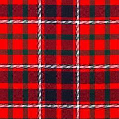 10oz Lightweight Tartan Fabric   Cameron of Lochiel Red modern