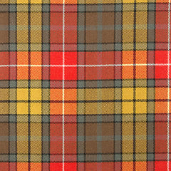 10oz Lightweight Tartan Fabric   Buchanan Old weathered