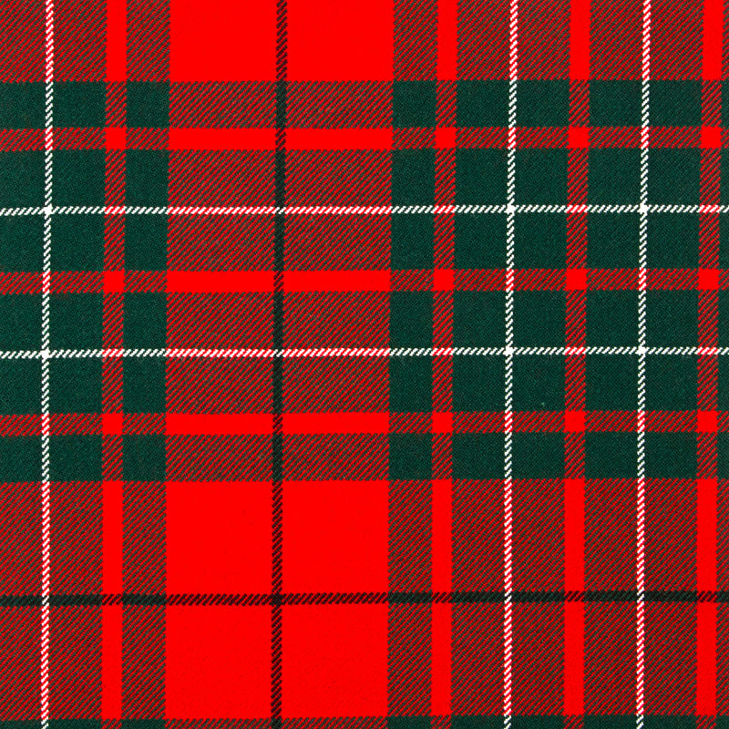10oz Lightweight Tartan Fabric   Cumming Clan (Red) modern