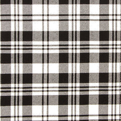 10oz Lightweight Tartan Fabric   Scott Black & White ancient