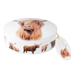 Highland Cow Vanilla Fudge Tin (Case of 18)