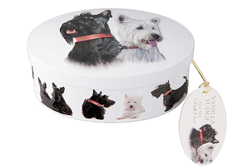 Scottie Dog Tin - 4 oz Vanilla Fudge (Case of 18)