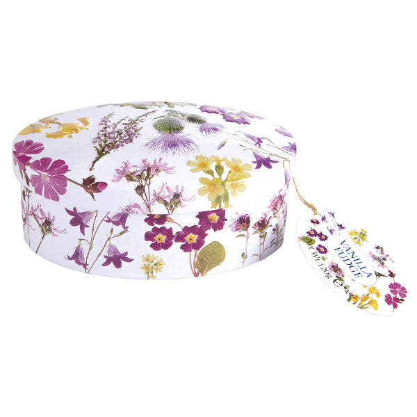 Scottish Wildflowers Tin - 4 oz Vanilla Fudge (Case of 18)